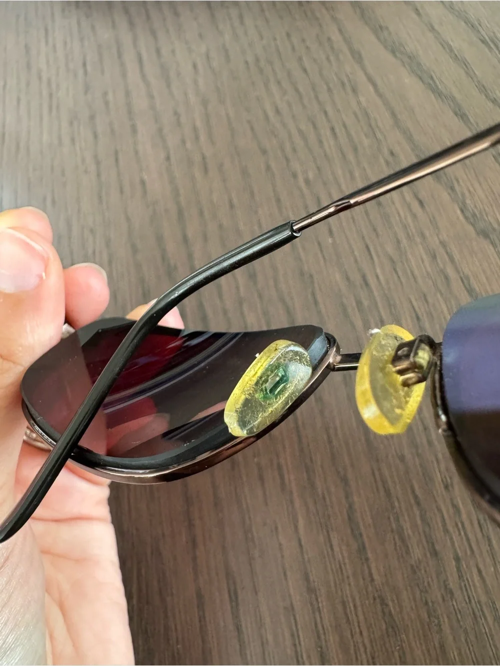 Vintage SunGear SG 915 Shiny Copper Rectangular Sunglasses Brown Lens 57-18-135